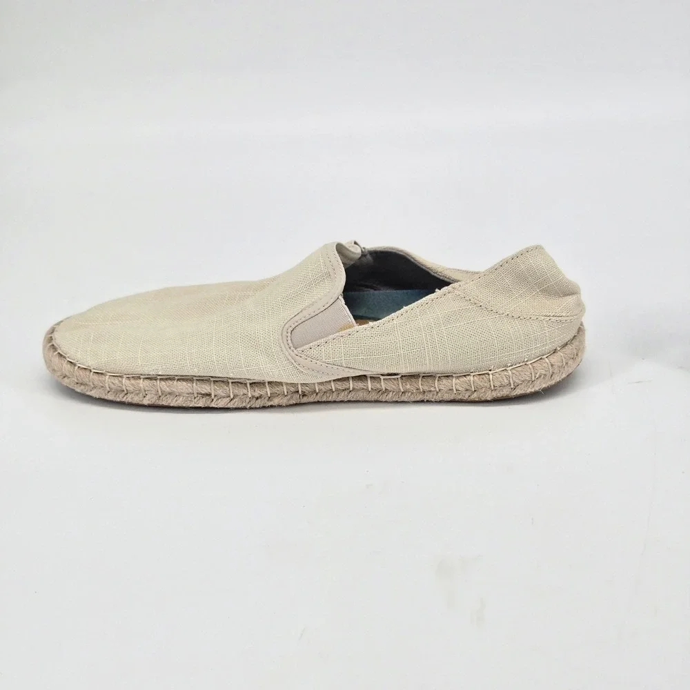 Olukai Kaula Paa Kapa Oatmeal Beige Espadrille Slip On Shoes Flats Women 8 VGUC